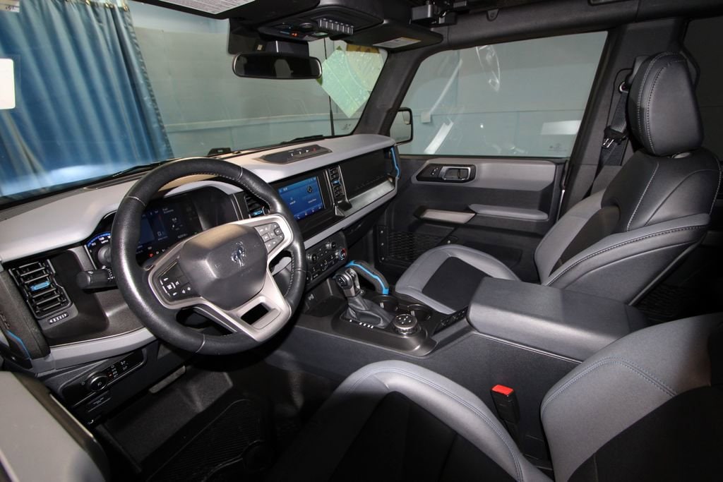 Used 2023 Ford Bronco 4-Door Black Diamond with VIN 1FMEE5DPXPLB12160 for sale in Evansville, IN