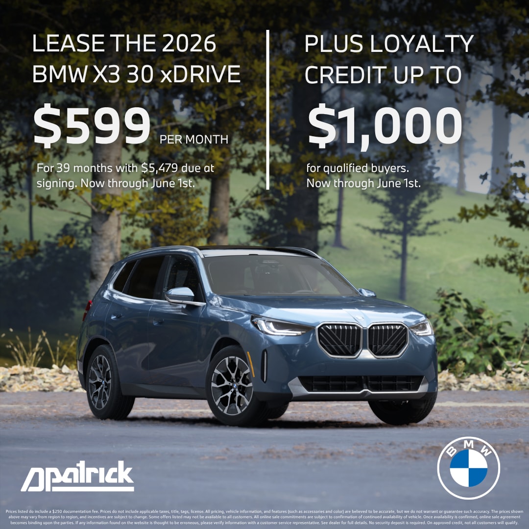 New BMW X3 at D-Patrick BMW