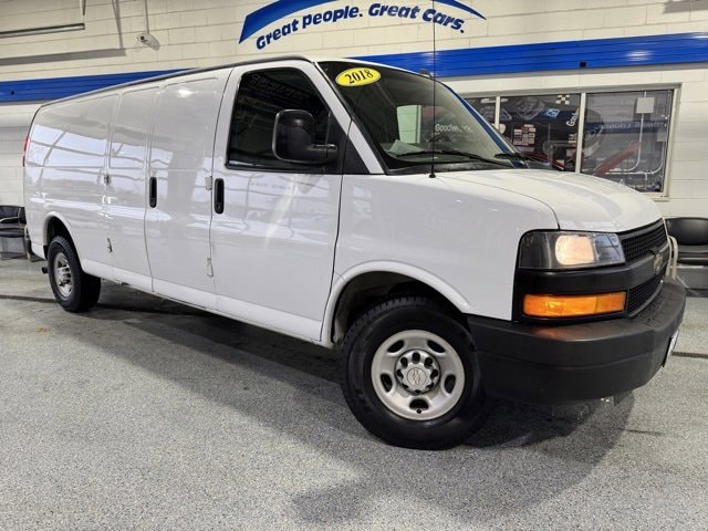 Used 2018 Chevrolet Express Cargo Work Van with VIN 1GCWGBFPXJ1261539 for sale in Peotone, IL