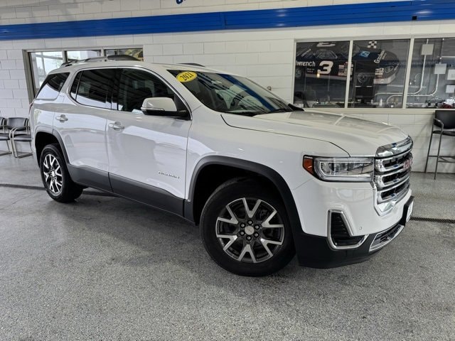 Used 2021 GMC Acadia SLE with VIN 1GKKNKLS2MZ197679 for sale in Peotone, IL