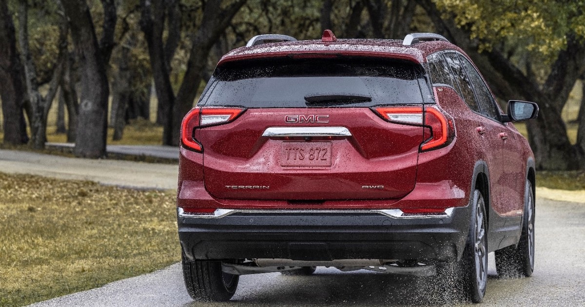2023 GMC Terrain back view