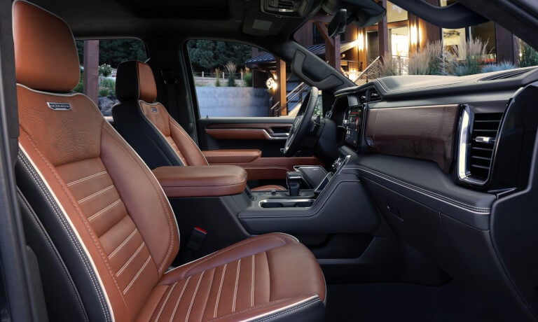 2025 GMC Sierra 1500 Interior Front Seats Side View
