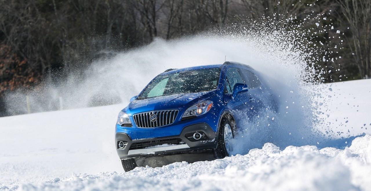 Buick SUV in snow