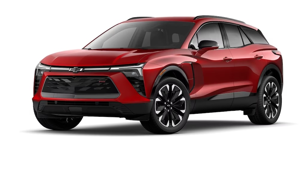 Red Chevy Blazer EV