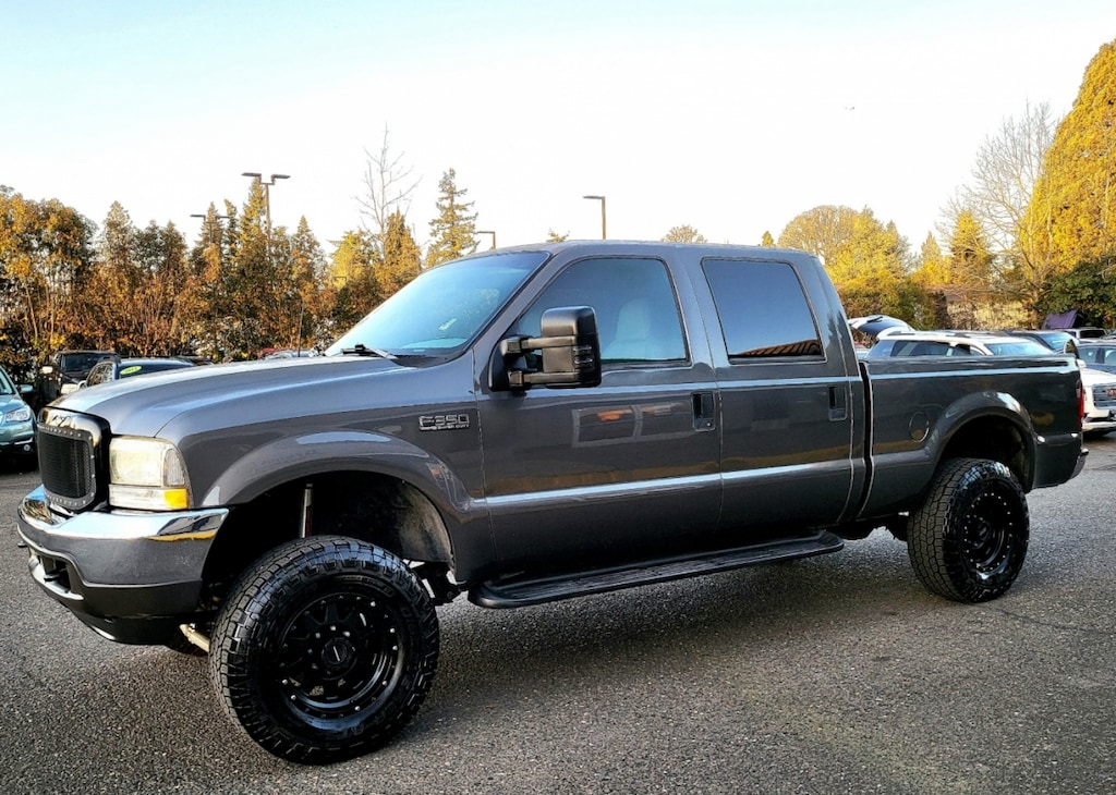 Used 2002 Ford F350 Super Duty Crew Cab Lariat Short Bed 4wd 7.3l Disel Truck