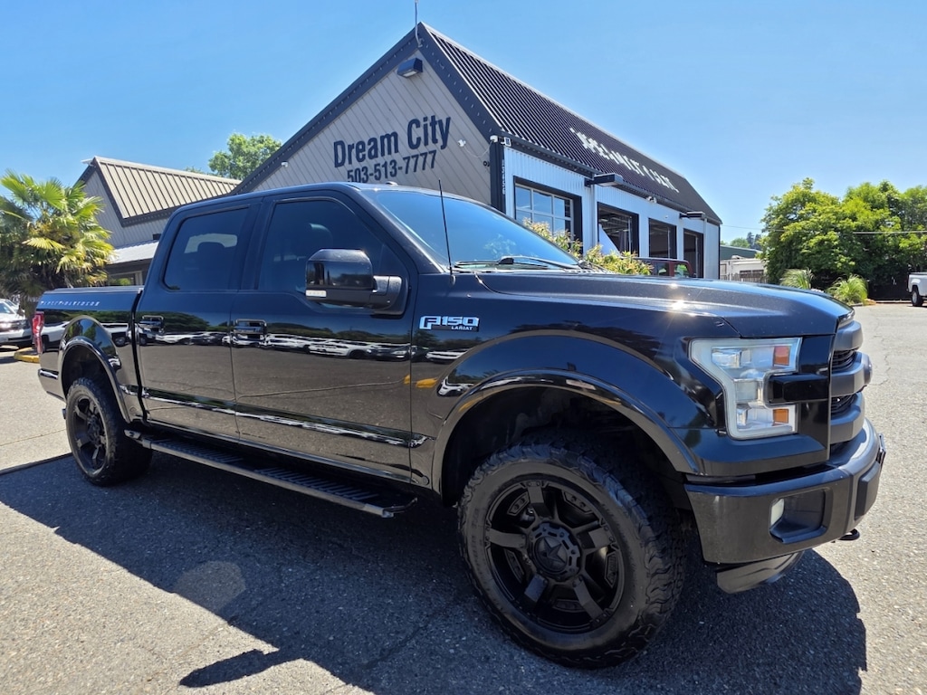 Used 2015 Ford F150 4wd Supercrew Cab Lariat Pickup 4d 5 1/2 Ft Truck