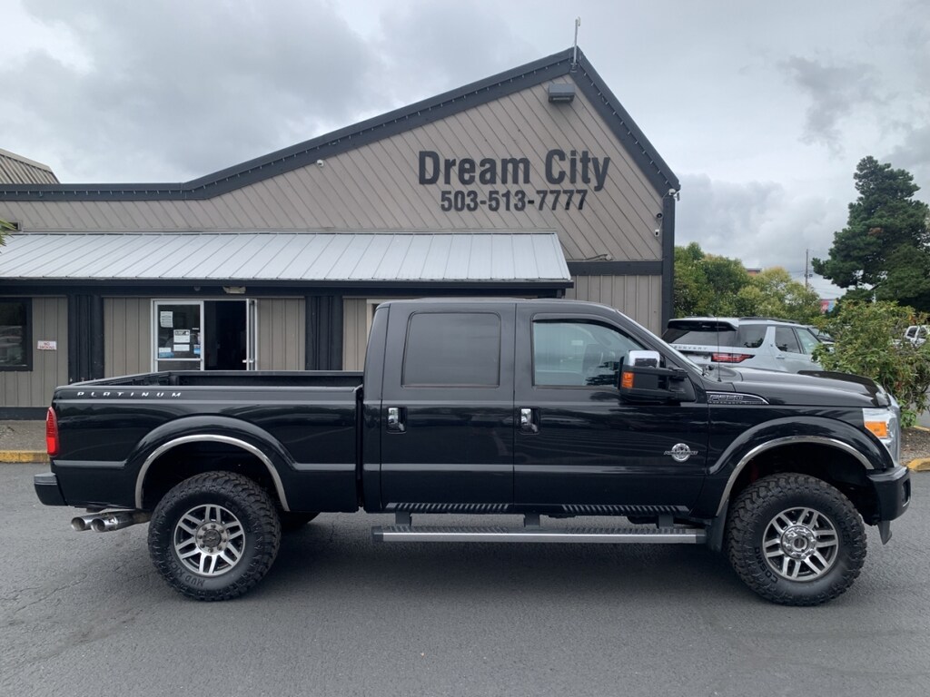 Used 2014 Ford F350 4wd Super Duty Crew Cab Platinum Pickup 4d 6 3/4 Ft Truck