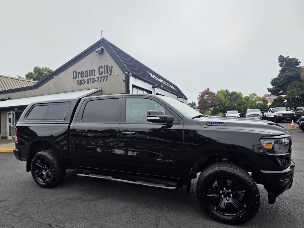 Used 2022 Ram 1500 Crew Cab Big Horn Pickup 4d 5 1/2 Ft Night Edition 4wd Truck