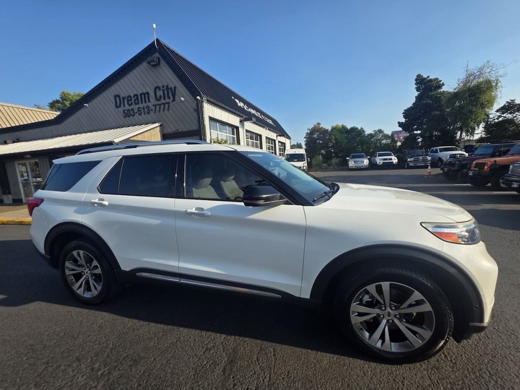 Used 2020 Ford Explorer 4wd Platinum Sport Utility 4d 4wd 1-Owner SUV