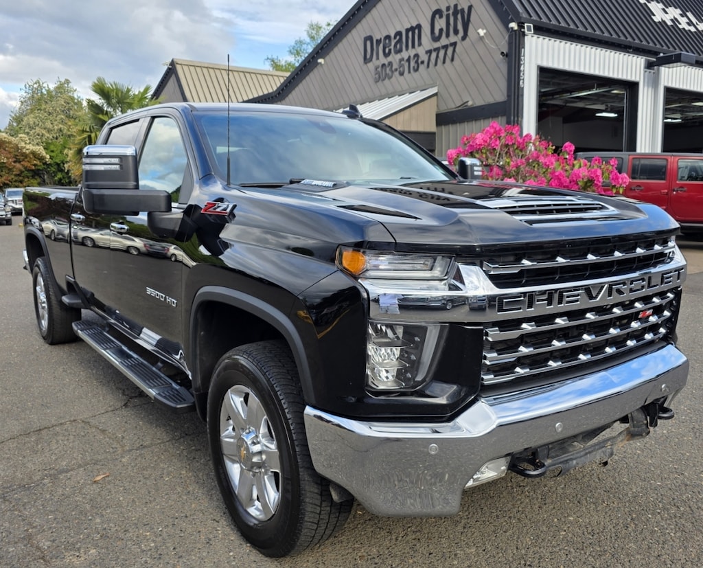 Used 2021 Chevrolet Silverado 4wd 3500 Hd Crew Cab Ltz Pickup 4d 8 Ft 4wd 1-Owner Truck