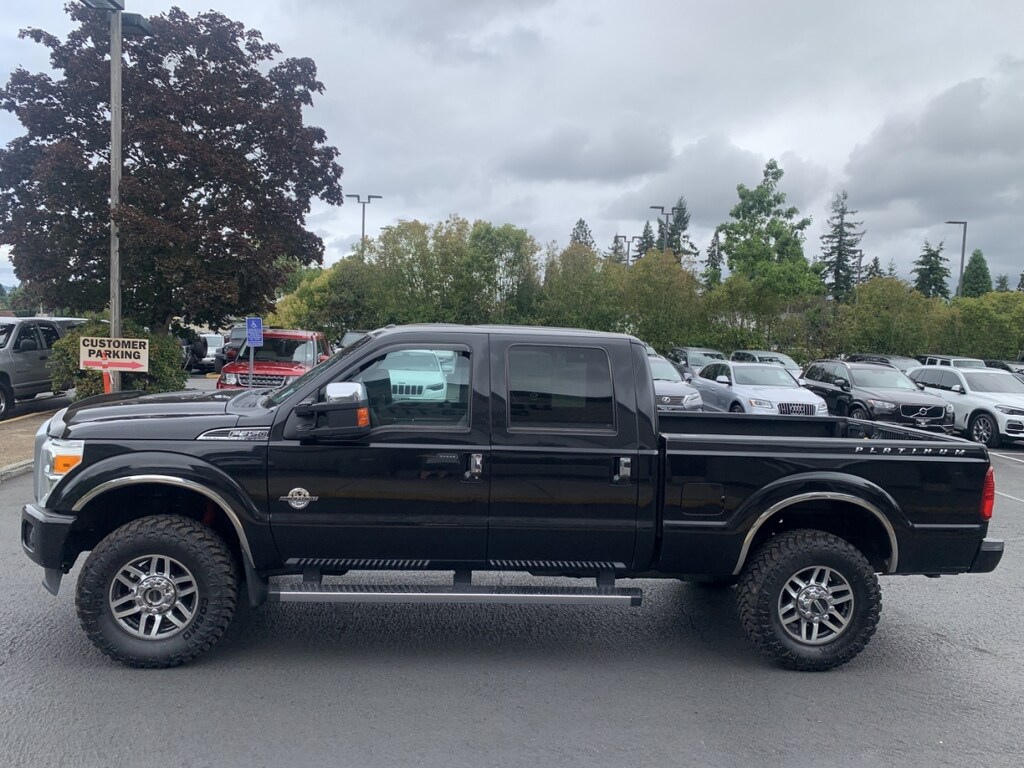 Used 2014 Ford F350 4wd Super Duty Crew Cab Platinum Pickup 4d 6 3/4 Ft Truck