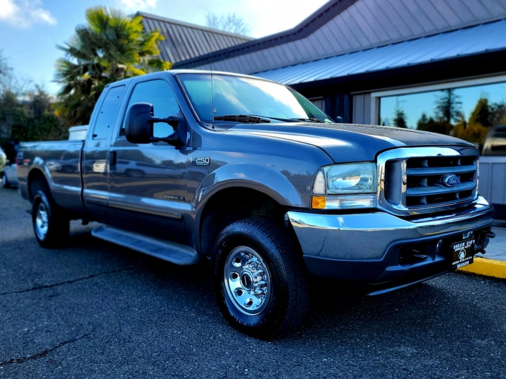 Used 2002 Ford F250 Super Duty Super Cab XLT Long Bed 1-Owner 4wd 7.3 Diesel Truck