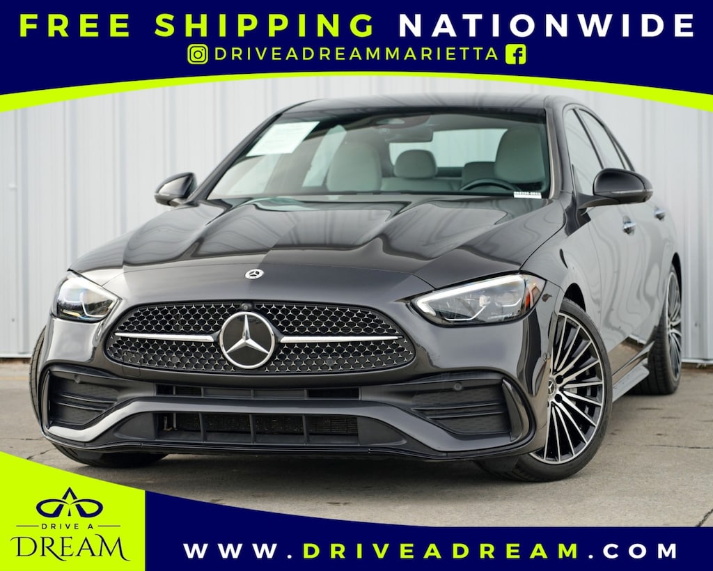 Used 2022 Mercedes-Benz C-Class C 300 w/ AMG Line, Night & Exclusive Trim Packages Sedan