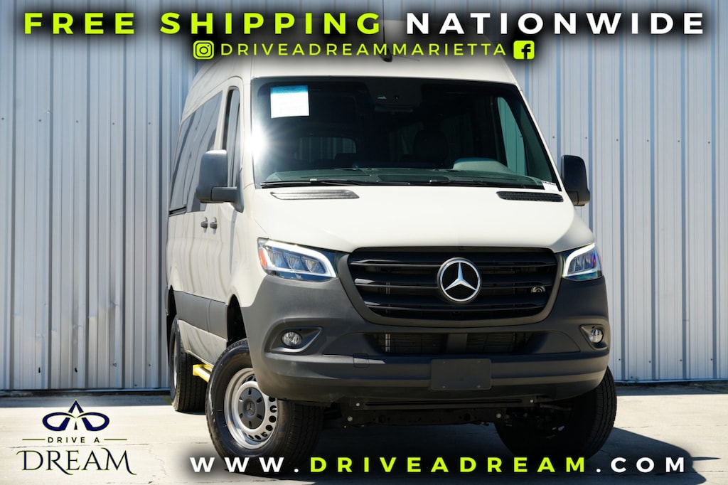 Used 2023 Mercedes-Benz Sprinter Passenger Van w/ Premium, Driver Convenience & Comfort Plus Pack Van Passenger Van