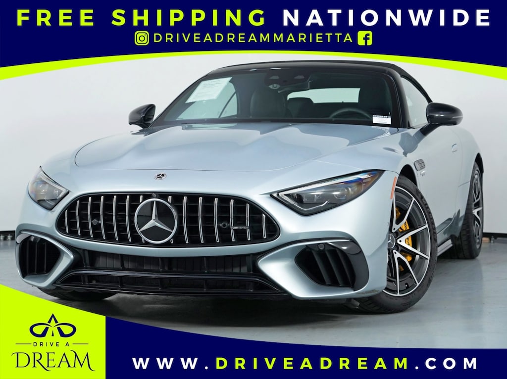 Used 2022 Mercedes-Benz SL AMG SL 55 w/ Performance Line & Driver Assist Pack Convertible
