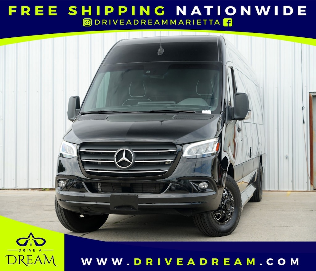 Used 2023 Mercedes-Benz Sprinter Cargo Van w/ Premium Plus & Driver Convenience Packages Van Extended Cargo Van