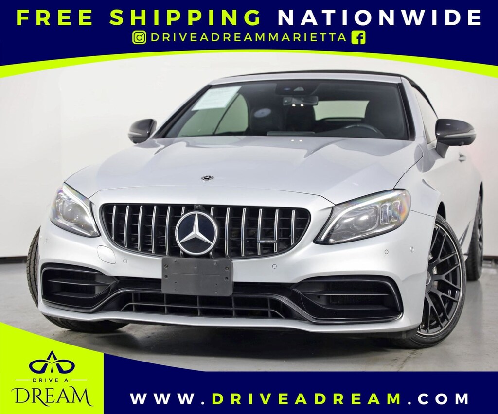 Used 2019 Mercedes-Benz C-Class AMG C 63 With Parking Assist & Night Pkgs Cabriolet