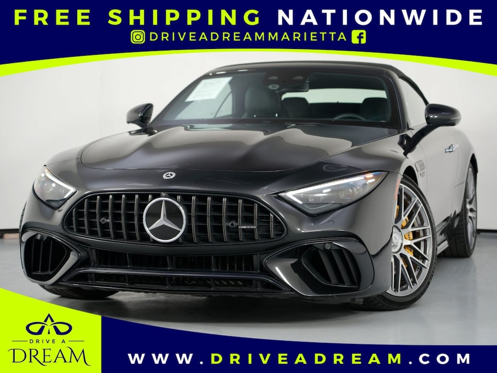 Used 2022 Mercedes-Benz SL AMG SL 63 w/ Driver Assist & AMG Night Packages Convertible