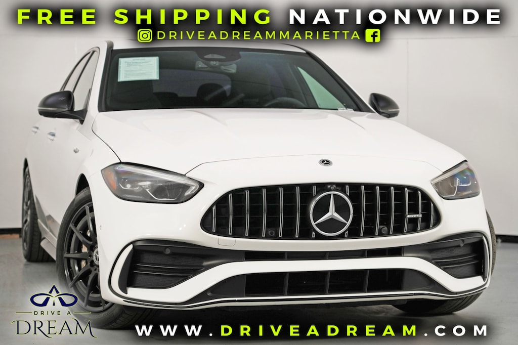 Used 2023 Mercedes-Benz C-Class AMG C 43 w/ AMG Night Package Sedan