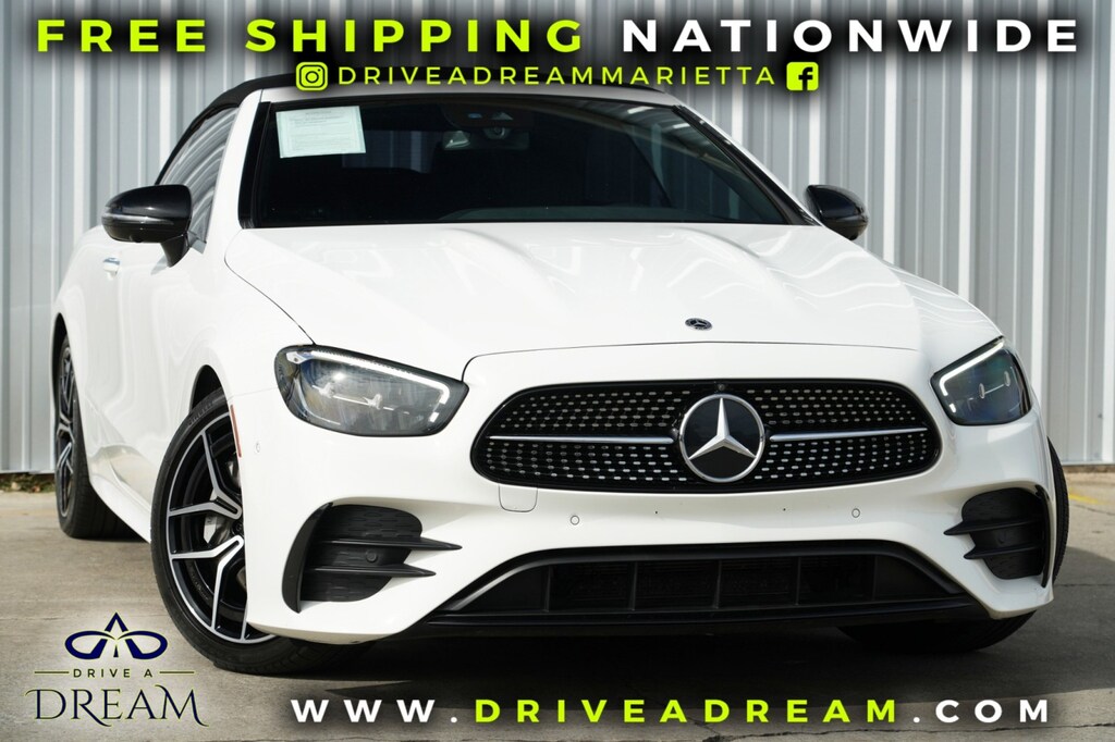 Used 2023 Mercedes-Benz E-Class E 450 w/ AMG Line & Night Packages Convertible