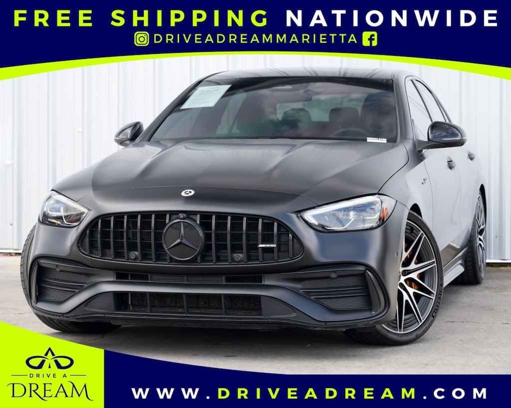 Used 2023 Mercedes-Benz C-Class AMG C 43 w/ AMG Night & Pinnacle Trim Packages Sedan