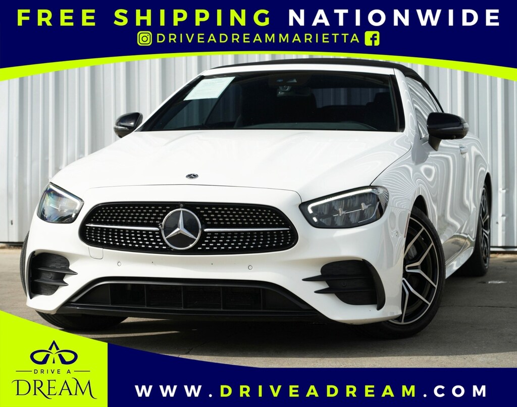Used 2023 Mercedes-Benz E-Class E 450 w/ AMG Line & Night Packages Convertible