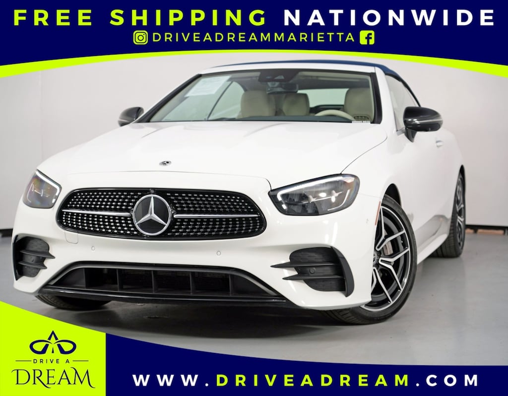 Used 2023 Mercedes-Benz E-Class E 450 w/ AMG Line & Night Packages Convertible
