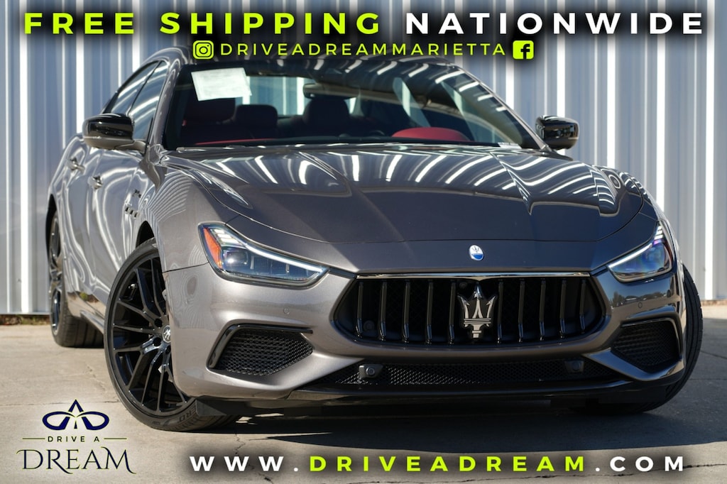 Used 2023 Maserati Ghibli Modena Q4 w/ Nerissimo & Interior Carbon Fiber Pac Sedan