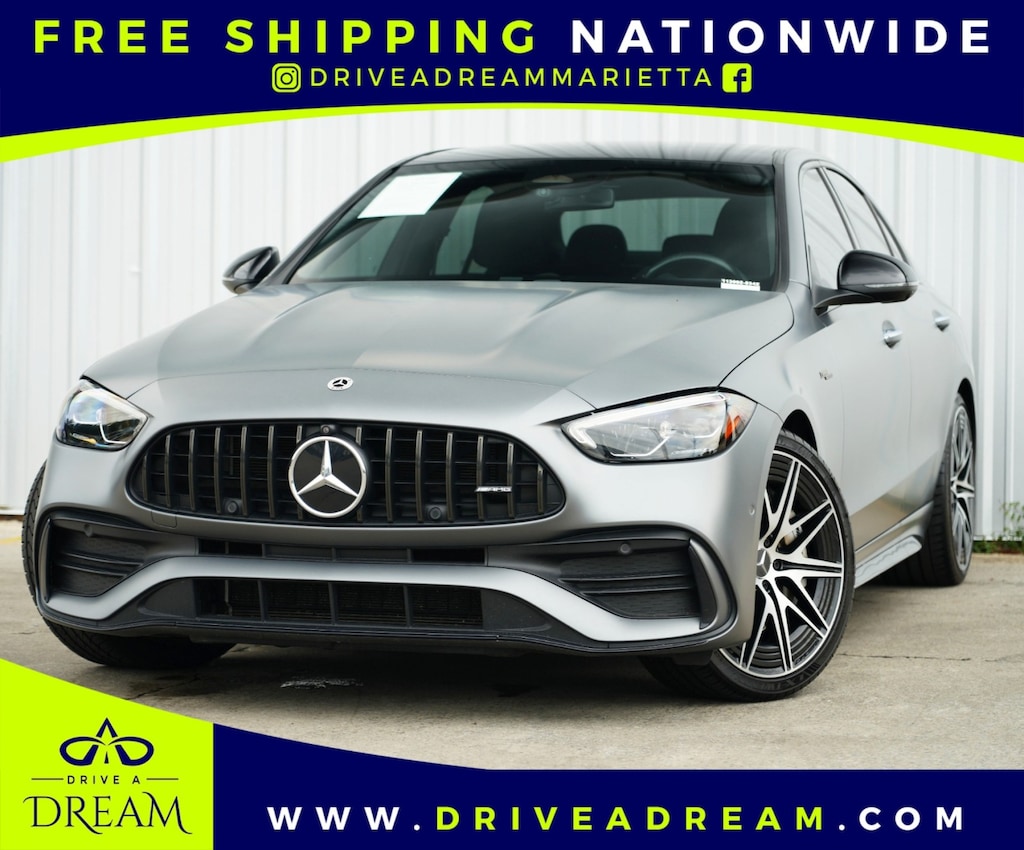 Used 2023 Mercedes-Benz C-Class AMG C 43 w/ AMG Night Packages Sedan