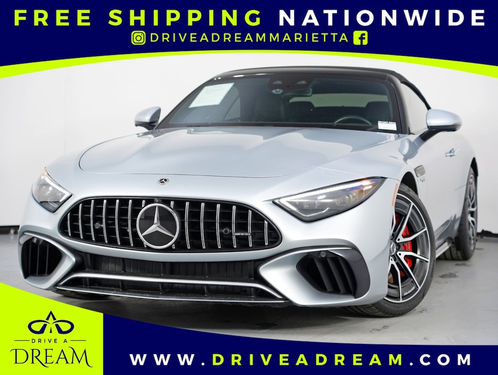 Used 2022 Mercedes-Benz SL AMG SL 55 w/ Driver Assist Package Convertible