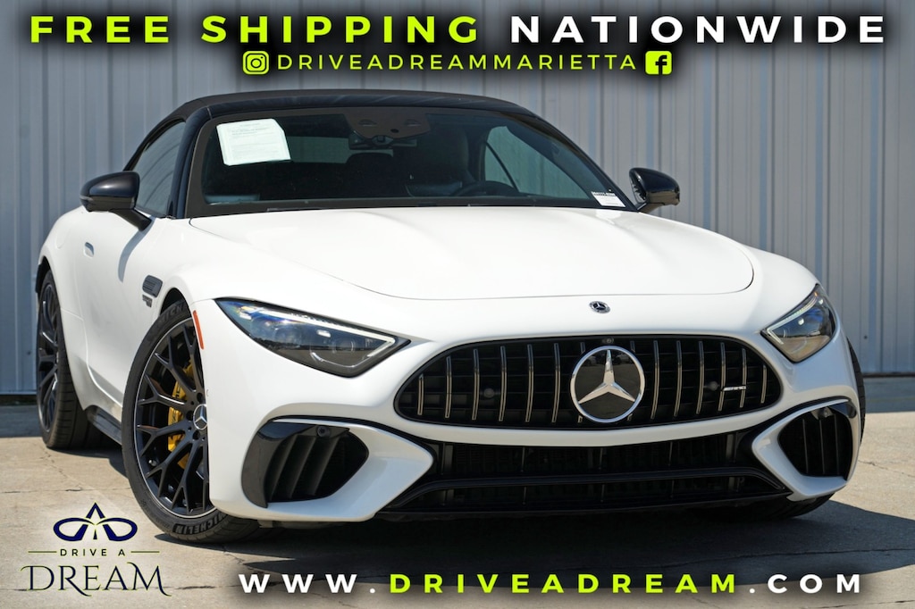 Used 2022 Mercedes-Benz SL AMG SL 55 w/ Driver Assist & AMG Night Packages Convertible