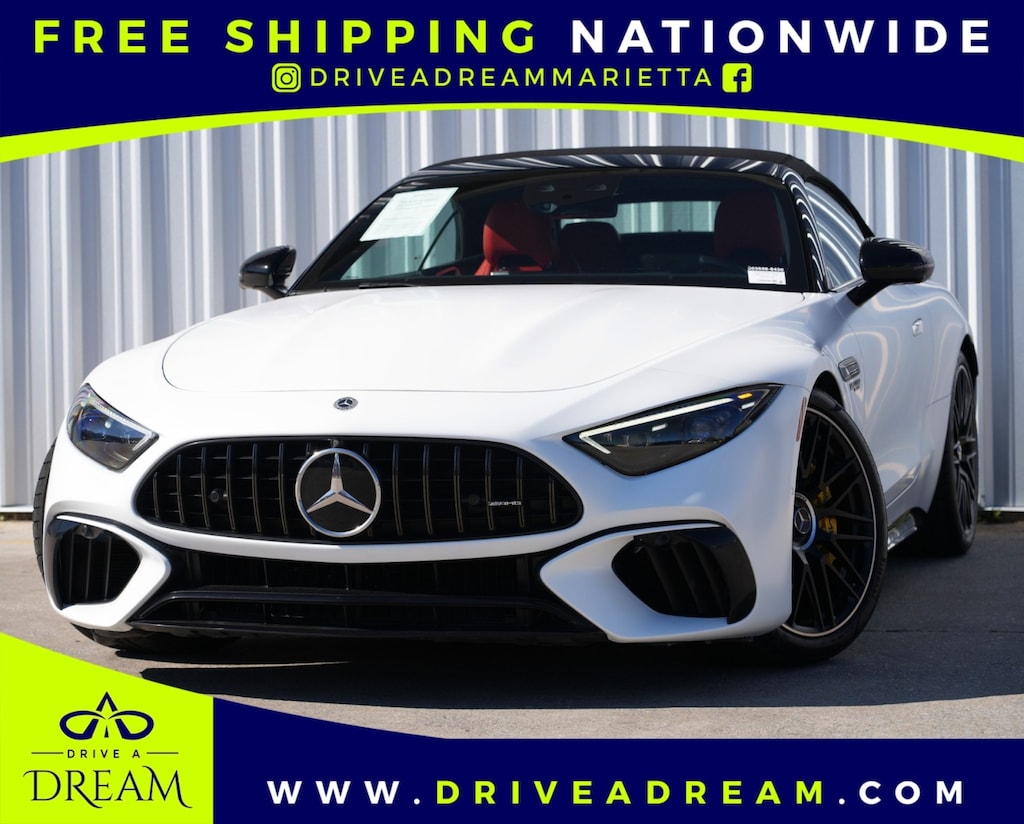 Used 2022 Mercedes-Benz SL AMG SL 55 w/ Performance, Driver Assist & AMG Nigh Convertible