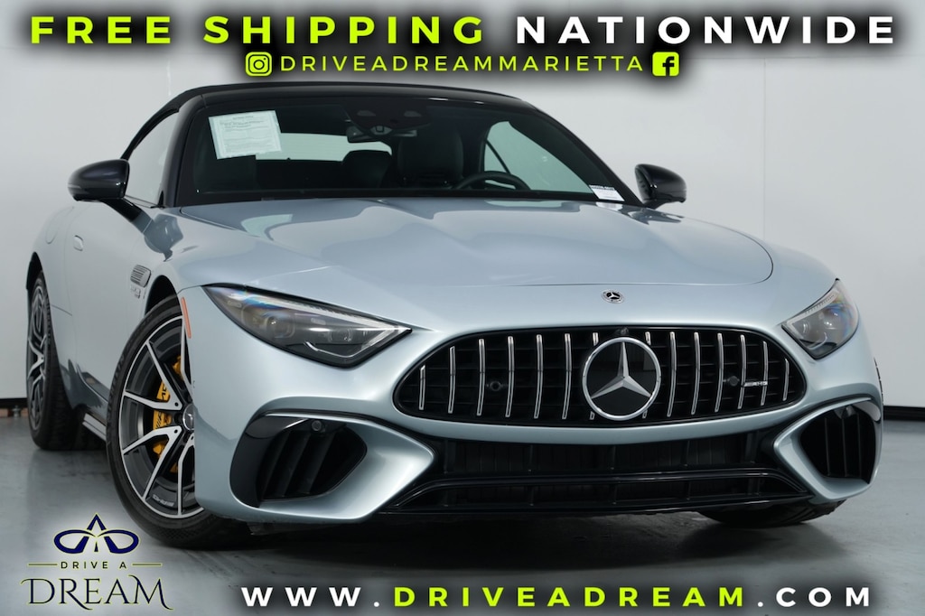 Used 2022 Mercedes-Benz SL AMG SL 55 w/ Performance Line & Driver Assist Pack Convertible