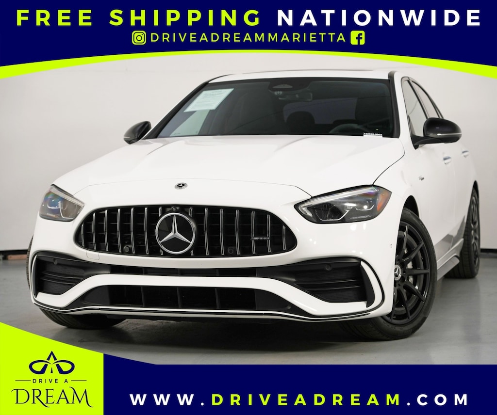Used 2023 Mercedes-Benz C-Class AMG C 43 w/ AMG Night Package Sedan