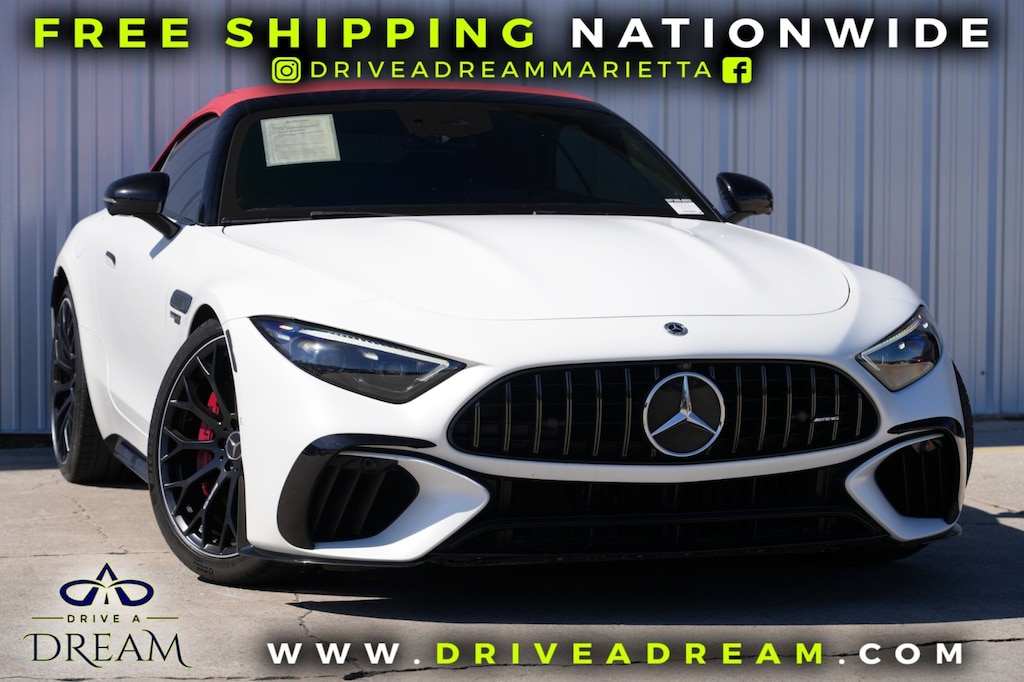 Used 2022 Mercedes-Benz SL AMG SL 63 w/ Performance Trim & AMG Night Packages Convertible