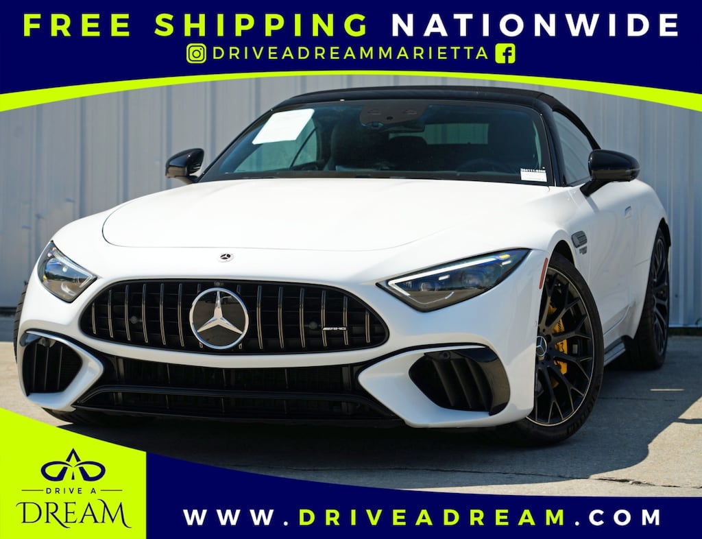 Used 2022 Mercedes-Benz SL AMG SL 55 w/ Driver Assist & AMG Night Packages Convertible