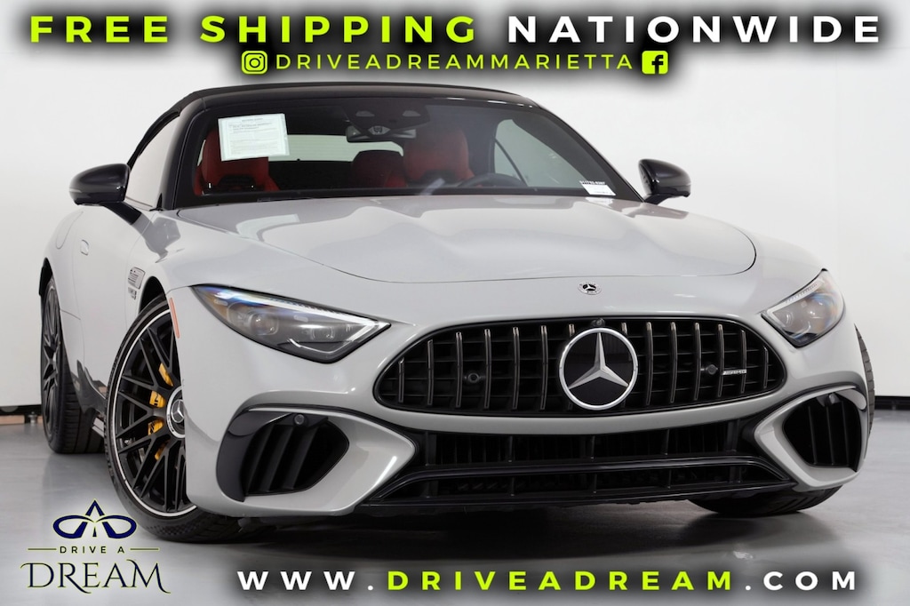 Used 2022 Mercedes-Benz SL AMG SL 55 w/ Performance, Night & Driver Assist Pa Convertible