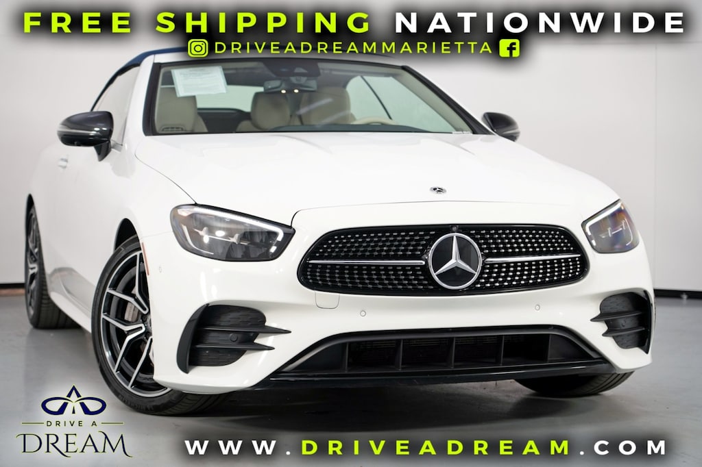 Used 2023 Mercedes-Benz E-Class E 450 w/ AMG Line & Night Packages Convertible
