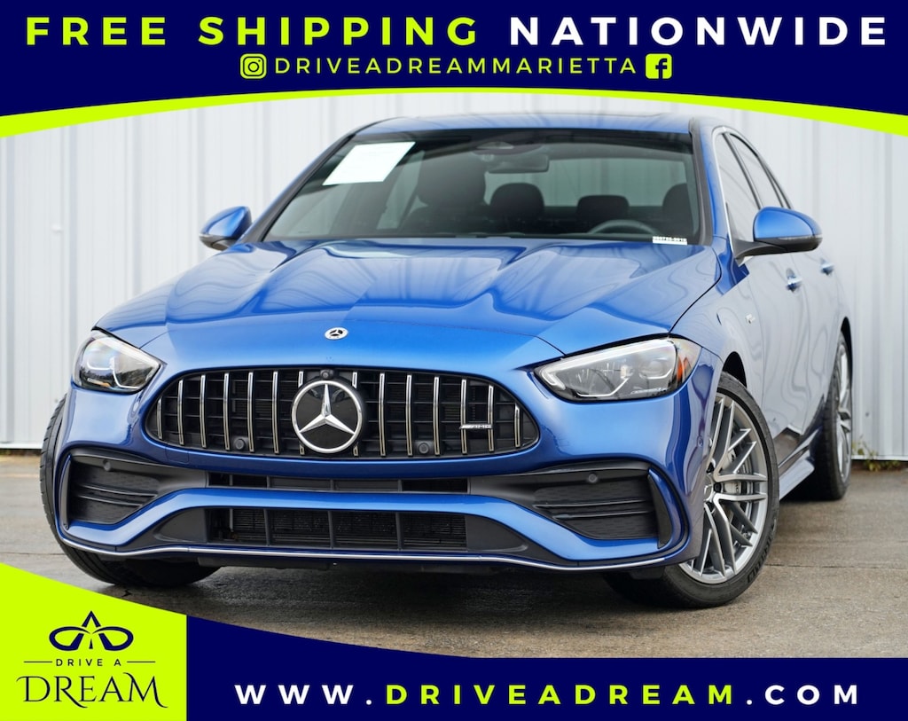 Used 2023 Mercedes-Benz C-Class AMG C 43 w/ Pinnacle Trim Package Sedan