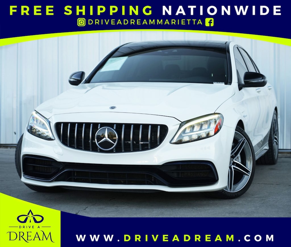 Used 2021 Mercedes-Benz C-Class AMG C 63 w/ Driver Assist & AMG Night Packages Sedan