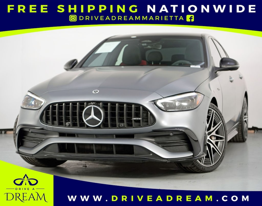 Used 2023 Mercedes-Benz C-Class AMG C 43 w/ AMG Night & AMG Performance Studio Pac Sedan