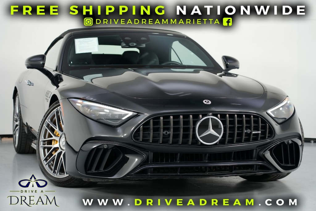 Used 2022 Mercedes-Benz SL AMG SL 63 w/ Driver Assist & AMG Night Packages Convertible