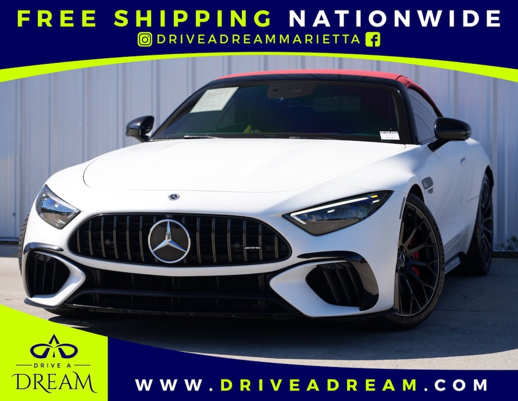 Used 2022 Mercedes-Benz SL AMG SL 63 w/ Performance Trim & AMG Night Packages Convertible