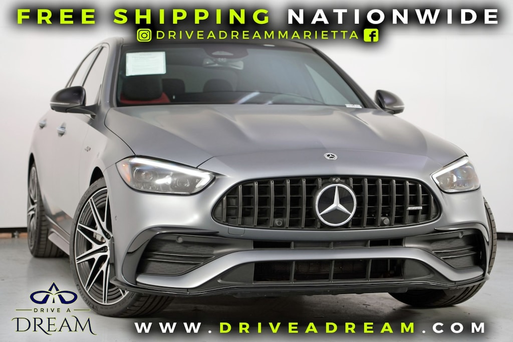 Used 2023 Mercedes-Benz C-Class AMG C 43 w/ AMG Night & AMG Performance Studio Pac Sedan