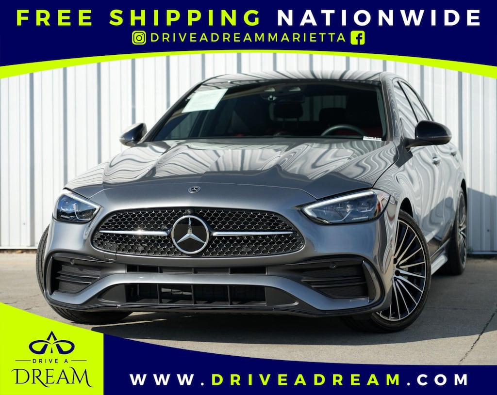 Used 2024 Mercedes-Benz C-Class C 300 w/ Driver Assist, AMG Line & Night Packages Sedan