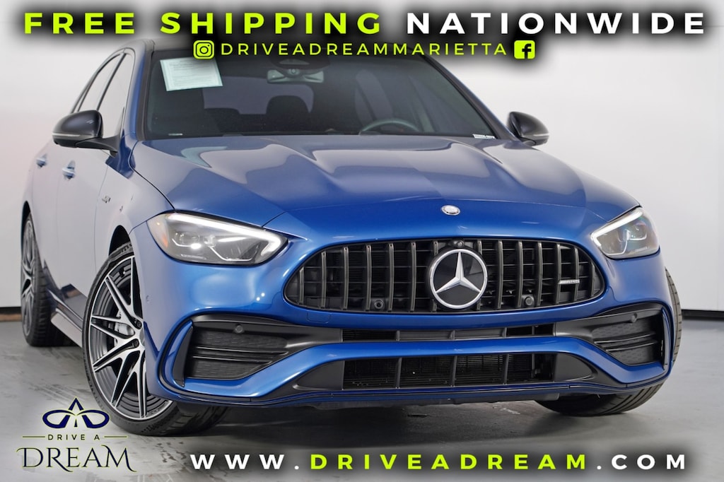 Used 2024 Mercedes-Benz C-Class AMG C 43 w/ AMG Night Package Sedan