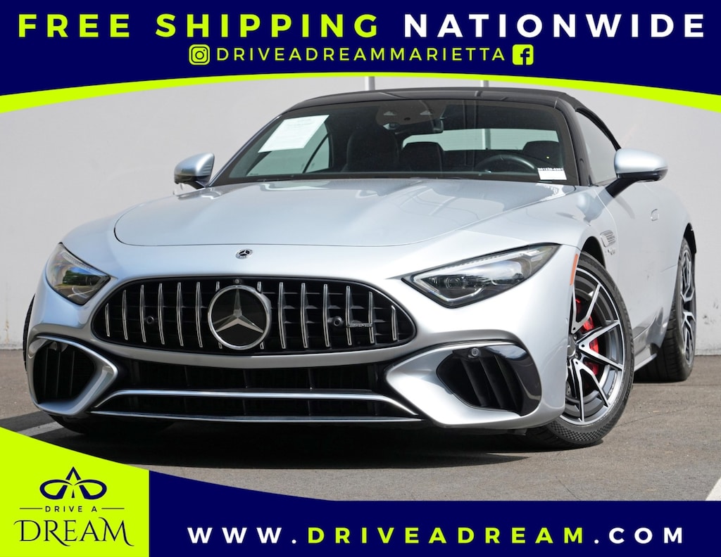 Used 2022 Mercedes-Benz SL AMG SL 55 w/ Driver Assist Package Convertible