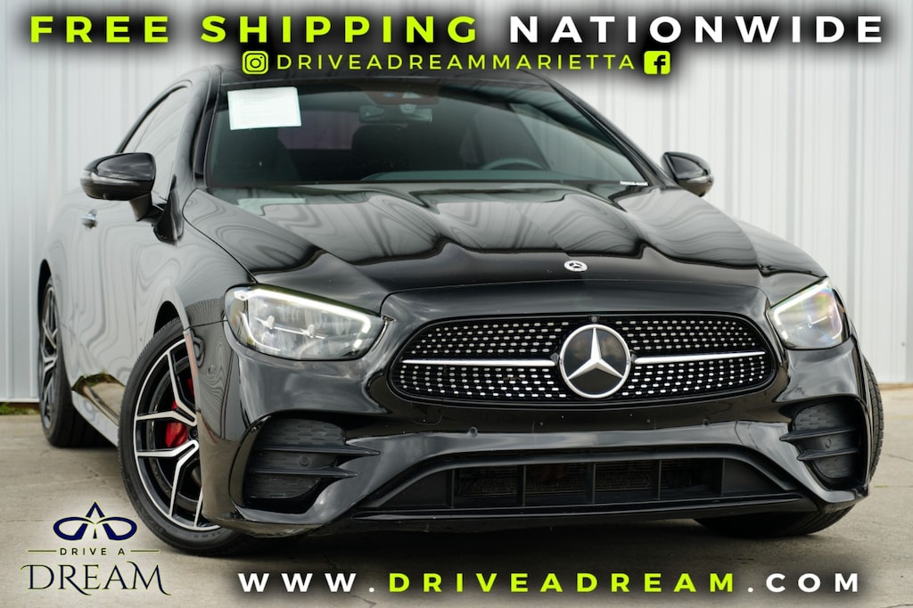 Used 2021 Mercedes-Benz E-Class E 450 w/ AMG Line, Driver Assist & Night Packages Coupe