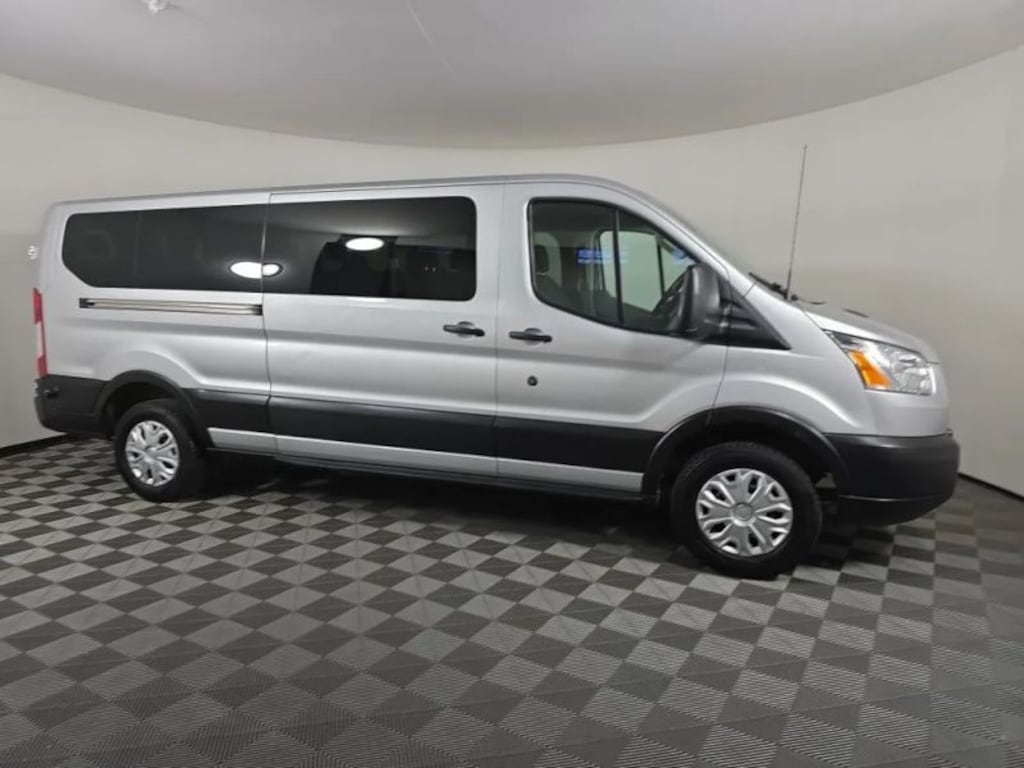Used 2019 Ford Transit 350 Wagon XLT w/Low Roof w/Sliding Side Door Van 3D Passenger