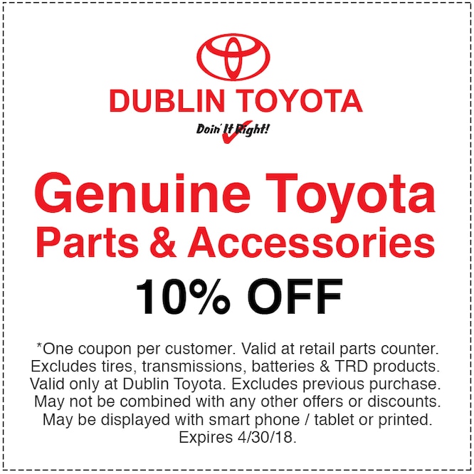 Toyota Service & Parts Coupons Toyota Service near Tracy, CA